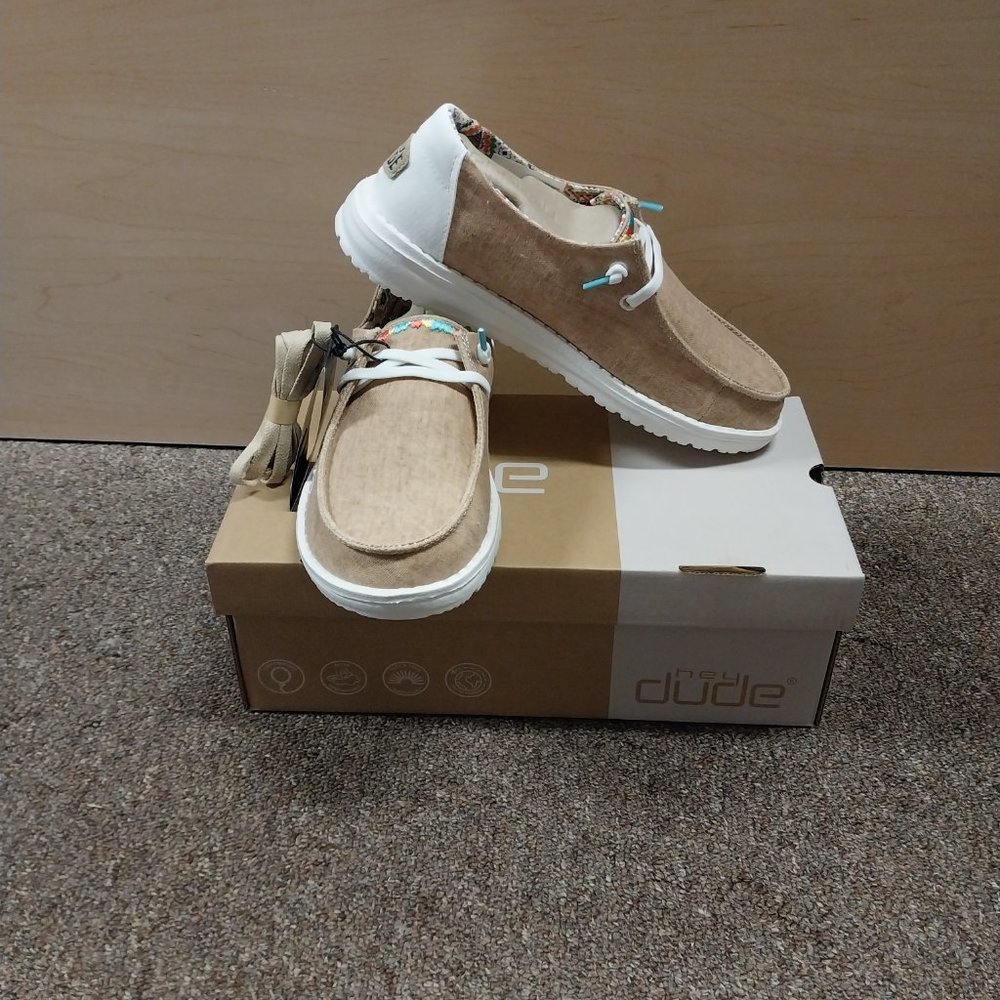 Hey Dude Ladies Wendy Boho Shoes- Sand